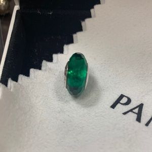 PANDORA Fascinating Green Murano Glass Charm